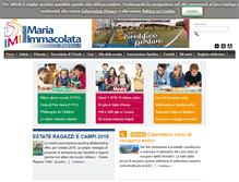 Tablet Screenshot of istitutomariaimmacolata.eu